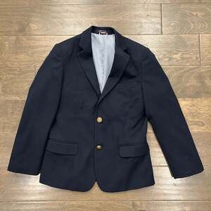 Tommy Hilfiger Boys Navy Gold Button Blazer 10